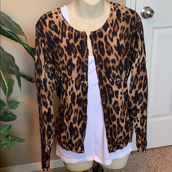 The Limited Sweaters - Leopard cardigan